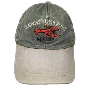 Kennebunkport Maine Strapback Baseball Cap Green One Size Embroidered Jhats